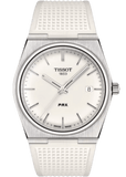 Tissot PRX 40 White Dial White Rubber Strap Watch For Men - T137.410.17.011.00 Authentic Buy Shop Now