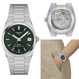 Tissot PRX Powermatic 80 Green Dial Silver Steel Strap Watch for Men - T137.207.11.091.00 Authentic Buy Shop Now