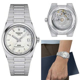 Tissot PRX Powermatic 80 White Dial Silver Steel Strap Watch for Men - T137.207.11.111.00 Authentic Buy Shop Now
