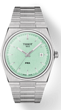 Tissot PRX Quartz Light Green Dial Silver Steel Strap Watch for Men - T137.410.11.091.01 Authentic Buy Shop Now