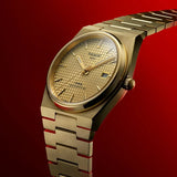 Tissot PRX Powermatic 80 Gold Dial Gold Steel Strap Watch for Men - T137.207.33.021.00 Authentic Buy Shop Now