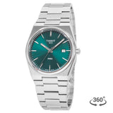Tissot PRX Green Dial Silver Steel Strap Watch For Men - T137.410.11.091.00 Authentic Buy Shop Now
