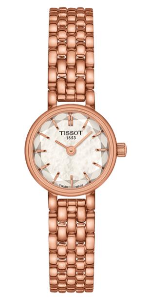 Tissot Lovely Mother of Pearl Dial Rose Gold Steel Strap Watch for Women - T140.009.33.111.00 Authentic Buy Shop Now