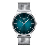 Tissot Everytime Gent Green Dial Silver Mesh Bracelet Watch for Men - T143.410.11.091.00 Authentic Buy Shop Now