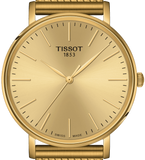 Tissot T Classic Everytime Medium Gold Dial Gold Mesh Bracelet Watch For Men - T109.410.33.021.00 Authentic Buy Shop Now
