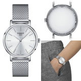 Tissot Everytime Lady Silver Dial Silver Mesh Bracelet Watch for Women - T143.210.11.011.00 Authentic Buy Shop Now