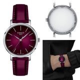 Tissot Everytime Lady Burgundy Dial Burgundy Leather Strap Watch for Women - T143.210.17.331.00 Authentic Buy Shop Now