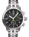 Tissot T Sport PRC200 Chronograph Black Dial Silver Steel Strap Watch for Men - T17.1.586.52 Authentic Buy Shop Now