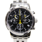 Tissot T Sport PRC200 Chronograph Black Dial Silver Steel Strap Watch for Men - T17.1.586.52 Authentic Buy Shop Now