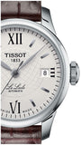 Tissot Le Locle Automatic Lady Silver Dial Brown Leather Strap Watch For Women - T41.1.113.77 Authentic Buy Shop Now