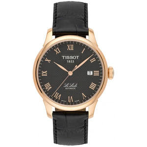 Tissot T Classic Le Locle Automatic Black Dial Black Leather Strap Watch For Men - T41.5.423.53 Authentic Buy Shop Now