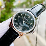 Tissot Le Locle Automatic Lady Black Dial Black Leather Strap Watch for Women - T41.1.123.57 Authentic Buy Shop Now