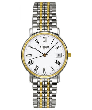 Tissot T Classic Desire White Dial Two Tone Watch For Men - T52.2.481.13 Authentic Buy Shop Now