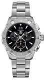 Tag Heuer Aquaracer Chronograph Black Dial Silver Steel Strap Watch for Men - CAY1110.BA0927 Authentic Buy Shop Now
