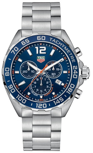 Tag Heuer Formula 1 Chronograph Blue Dial Silver Steel Strap Watch for Men - CAZ1014.BA0842 Authentic Buy Shop Now