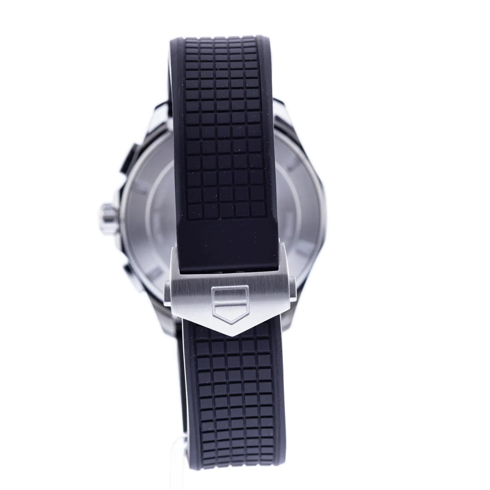 Tag Heuer Aquaracer Chronograph White Dial Black Rubber Strap Watch for Men - CAY1111.FT6041 Authentic Buy Shop Now