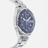 Tag Heuer Aquaracer Calibre 16 43mm Blue Dial Silver Steel Strap Watch for Men - CAY211B.BA0927 Authentic Buy Shop Now