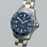 Tag Heuer Aquaracer Caliber 5 Automatic Blue Dial Silver Steel Strap Watch for Men - WAN2111.BA0822 Authentic Buy Shop Now