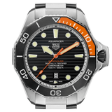 Tag Heuer Aquaracer Professional 1000 Superdiver Automatic Black Dial Silver Steel Strap Watch for Men - WBP5A8A.BF0619 Authentic Buy Shop Now