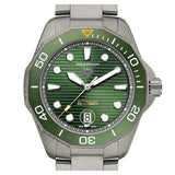 Tag Heuer Aquaracer Professional 300 Automatic Green Dial Silver Steel Strap Watch for Men - WBP208B.BF0631 Authentic Buy Shop Now