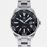Tag Heuer Aquaracer Black Dial Silver Steel Strap Strap Watch for Men - WAY201A.BA0927 Authentic Buy Shop Now