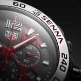 Tag Heuer Formula 1 Ayrton Senna Limited Edition Black Dial Two Tone Rubber Strap Watch for Men - CAZ1019.FT8027 Authentic Buy Shop Now