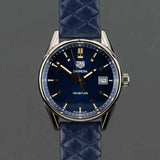 Tag Heuer Carrera Quartz Blue Dial Blue Calfskin Leather Strap Watch for Women - WAR1112.FC6391 Authentic Buy Shop Now