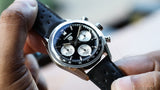Tag Heuer Carrera Automatic Chronograph Black Dial Black Leather Strap Watch for Men - CBS2210.FC6534 Authentic Buy Shop Now