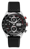 Tag Heuer Carrera Chronograph Black Dial Black Rubber Strap Watch for Men - CBN2A1AA.FT6228 Authentic Buy Shop Now