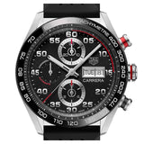 Tag Heuer Carrera Chronograph Black Dial Black Rubber Strap Watch for Men - CBN2A1AA.FT6228 Authentic Buy Shop Now