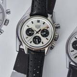 Tag Heuer Carrera Chronograph 60th Anniversary Silver Dial Black Leather Strap Watch for Men - CBK221H.FC8317 Authentic Buy Shop Now