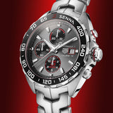 Tag Heuer Formula 1 Chronograph Senna Grey Dial Silver Steel Strap Watch for Men - CAZ201D.BA0633 Authentic Buy Shop Now