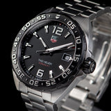 Tag Heuer Formula 1 Quartz Black Dial Silver Steel Strap Watch for Men - WAZ1110.BA0875 Authentic Buy Shop Now