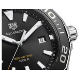 Tag Heuer Aquaracer Quartz Black Dial Black Rubber Strap Watch for Men - WAY101A.FT6141 Authentic Buy Shop Now