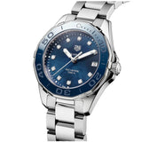 Tag Heuer Aquaracer 35mm Quartz Blue Dial Silver Steel Strap Watch for Women - WSY131L.BA0748 Authentic Buy Shop Now