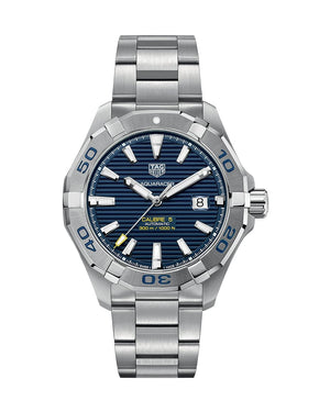 Tag Heuer Aquaracer Calibre 5 Automatic Blue Dial Silver Steel Strap Watch for Men - WAY2012.BA0927 Authentic Buy Shop Now