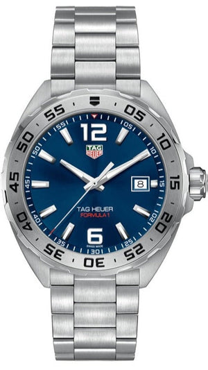 Tag Heuer Formula 1 Blue Dial Silver Steel Strap Watch for Men - WAZ1118.BA0875 Authentic Buy Shop Now