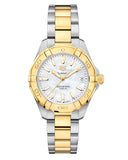 Tag Heuer Aquaracer Mother of Pearl Dial Two Tone Steel Strap Watch for Women - WBD1320.BB0320 Authentic Buy Shop Now