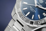 Tag Heuer Aquaracer Quartz Blue Dial Silver Steel Strap Watch for Women - WBD1312.BA0740 Authentic Buy Shop Now