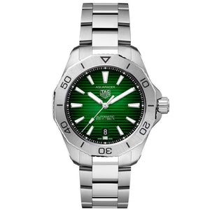 Tag Heuer Aquaracer Professional 200 Automatic Green Dial Silver Steel Strap Watch for Men - WBP2115.BA0627 Authentic Buy Shop Now