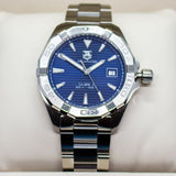 Tag Heuer Aquaracer Automatic Blue Dial Silver Steel Strap Watch for Men - WAY2112.BA0928 Authentic Buy Shop Now