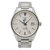 Tag Heuer Carrera Automatic Caliber 5 White Dial Silver Steel Strap Watch for Men - WAR211B.BA0782 Authentic Buy Shop Now