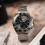 Tag Heuer Formula 1 Anthracite Dial Silver Steel Strap Watch for Men - CAZ1011.BA0842 Authentic Buy Shop Now