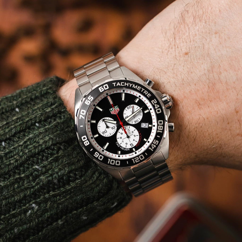 Tag Heuer Formula 1 Indy 500 Special Edition Black Dial Silver Steel Strap Watch for Men - CAZ101V.BA0842 Authentic Buy Shop Now