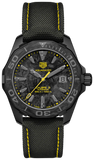 Tag Heuer Aquaracer Calibre 5 Black NATO Strap Carbon Dial Watch for Men - WBD218B.FC6446 Authentic Buy Shop Now