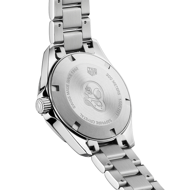 Tag Heuer Aquaracer Diamonds White Mother of Pearl Dial Silver Steel Strap Watch for Women - WBD1315.BA0740 Authentic Buy Shop Now
