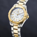 Tag Heuer Aquaracer Mother of Pearl Dial Two Tone Steel Strap Watch for Women - WBD1320.BB0320 Authentic Buy Shop Now