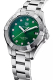 Tag Heuer Aquaracer Diamonds Emerald Green Dial Watch for Women - WBD1316.BA0740 Authentic Buy Shop Now