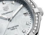 Tag Heuer Aquaracer Diamonds White Mother of Pearl Dial Silver Steel Strap Watch for Women - WBD1315.BA0740 Authentic Buy Shop Now