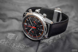 Tag Heuer Carrera Chronograph Black Dial Black Leather Strap Watch for Men - CBN201C.FC6542 Authentic Buy Shop Now